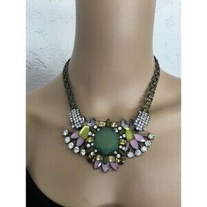 Vintage Chunky Ornate Rhinestone Necklace